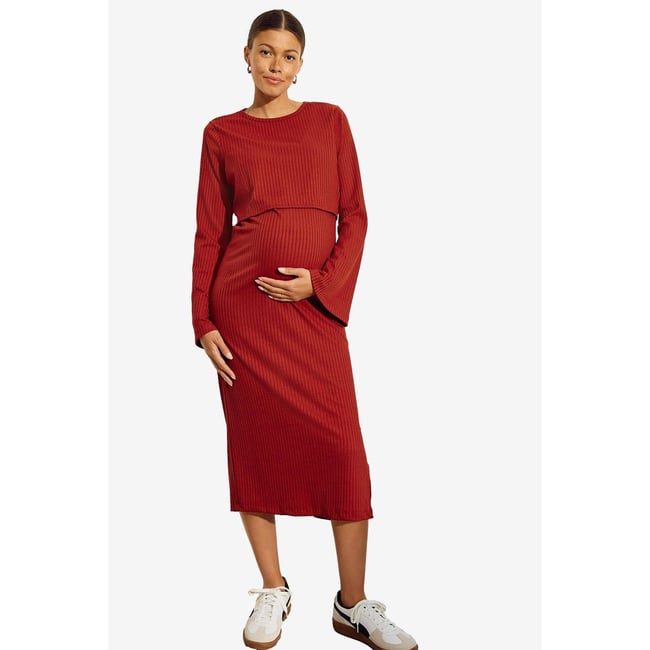 Robe de grossesse et d'allaitement noir <span itemprop=