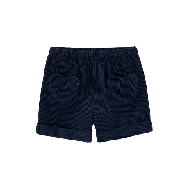 Short en velours poches coeur facile à enfiler - VERTBAUDET
