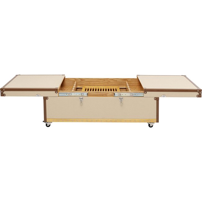 Table basse bar en simili, VENEZIA Couleur beige <span itemprop=