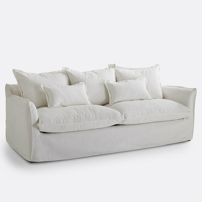Divano in cotone/lino, Odna bianco LA REDOUTE INTERIEURS