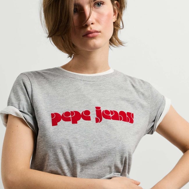 T-Shirt À Logo Rétro Imprimé - PEPE JEANS
