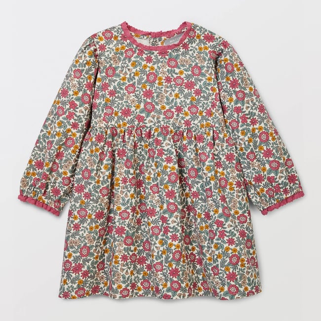 Robe imprimée en coton BIO GOTS amaretti <span itemprop=