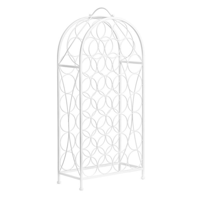 29-Bottle Cafe Cassis Wine Rack, cream, SO'HOME