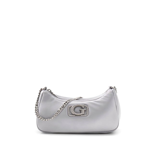 Sac D'épaule Prue Inscription Logo argent <span itemprop=