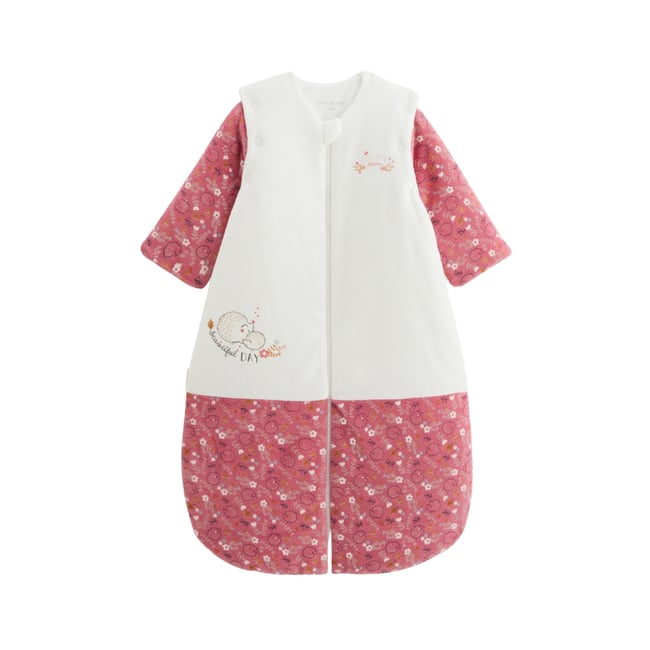 Gigoteuse d'hiver en velours avec manches amovibles Happy Days rose <span itemprop=