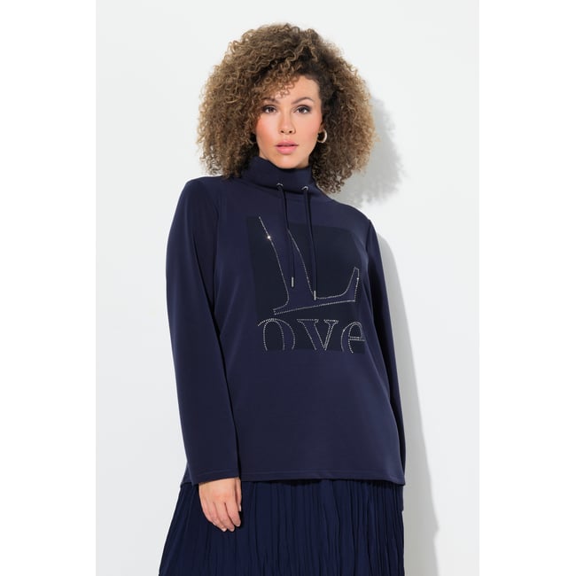 Sweat-shirt imprimé Lov marine <span itemprop=