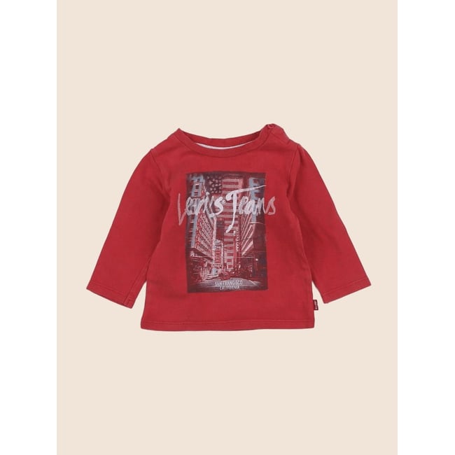 Tee-shirt - Etat satisfaisant rouge <span itemprop=