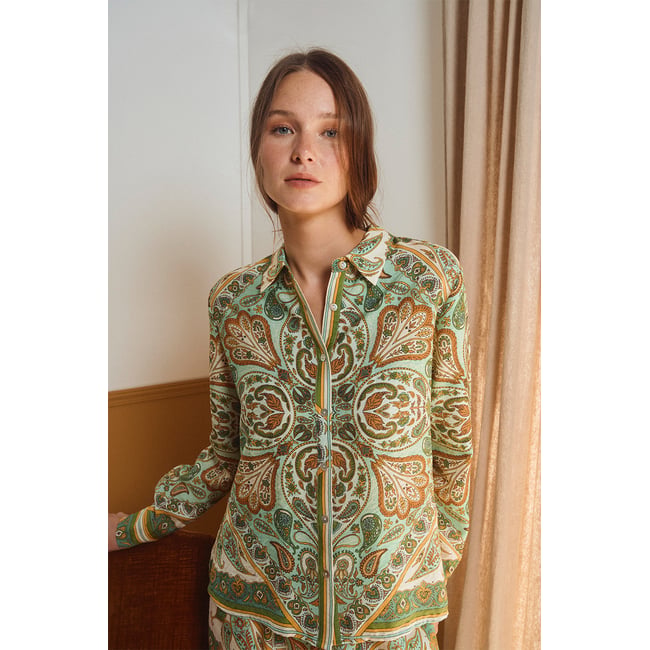 Chemise légère, imprimé foulard v002239 <span itemprop=