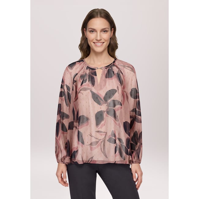 Tunique à manches longues rosé/black <span itemprop=