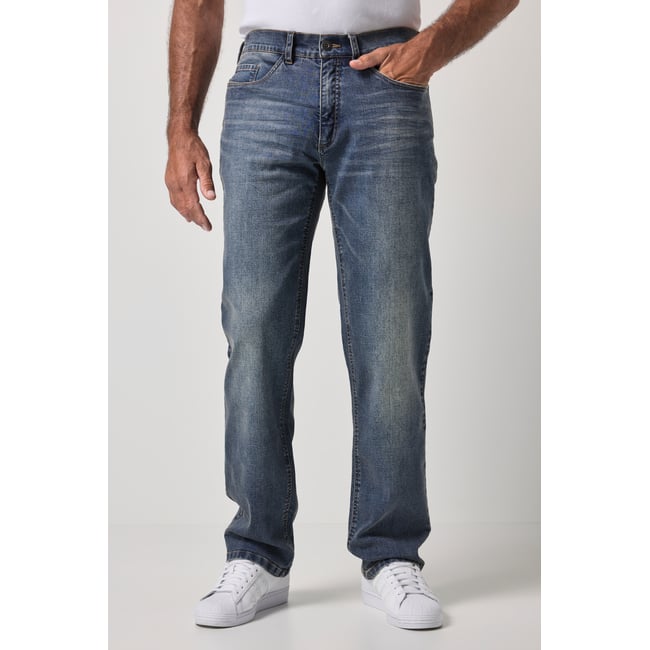 Jean 5 poches, coupe Loose Fit bleu jean <span itemprop=