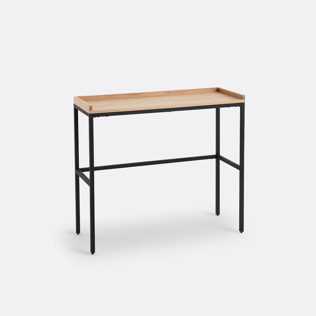 Console chêne et métal acier Volga Couleur chêne <span itemprop=