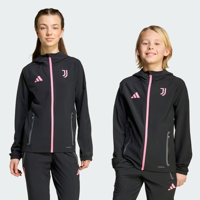Veste De Voyage Juventus Tiro 25 Competition Vis Tech black / bliss pink <span itemprop=