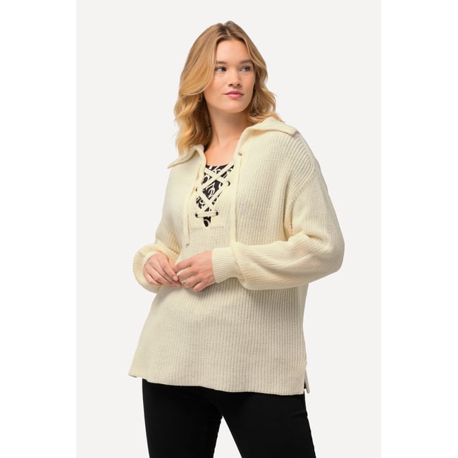 Pull à manches longues vanille <span itemprop=
