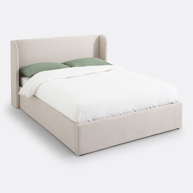 Letto contenitore con rete sollevabile, Nasik beige LA REDOUTE INTERIEURS