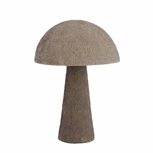 Lampe À Poser Papier mâché CHIRLO Couleur gris <span itemprop=
