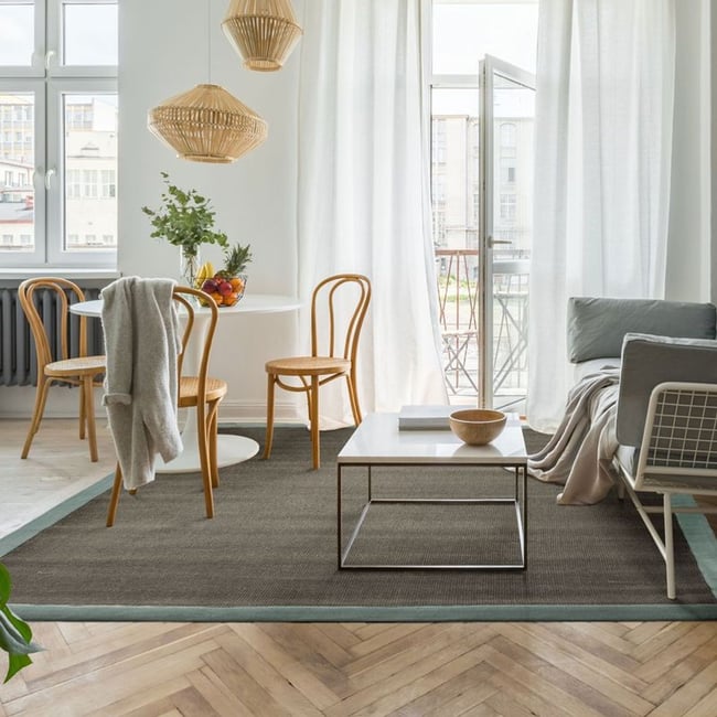 Tapis en jute  NATURAL JUTE - style bohème - THE DECO FACTORY