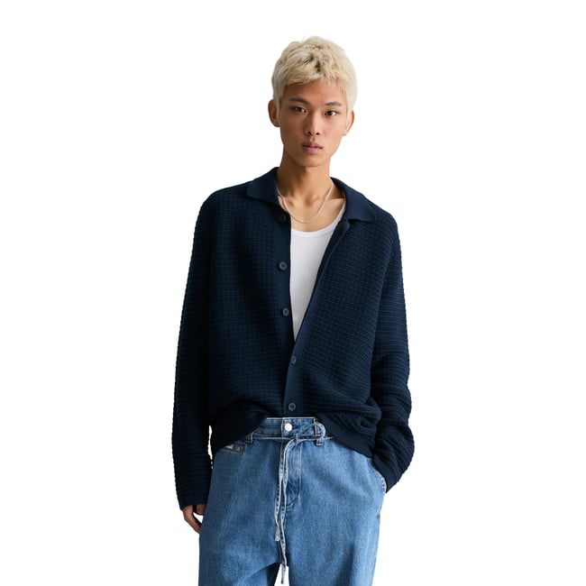 Cardigan DfC loose avec une structure marquée - MARC O’POLO DENIM