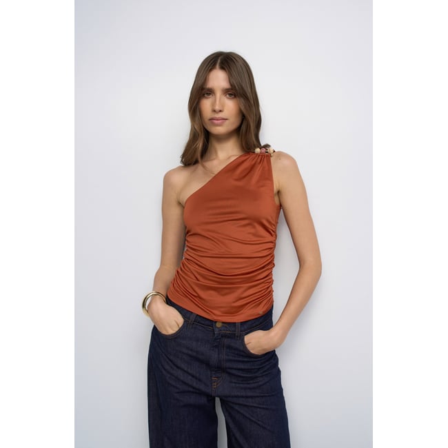 TOP ASYMÉTRIQUE orange <span itemprop=