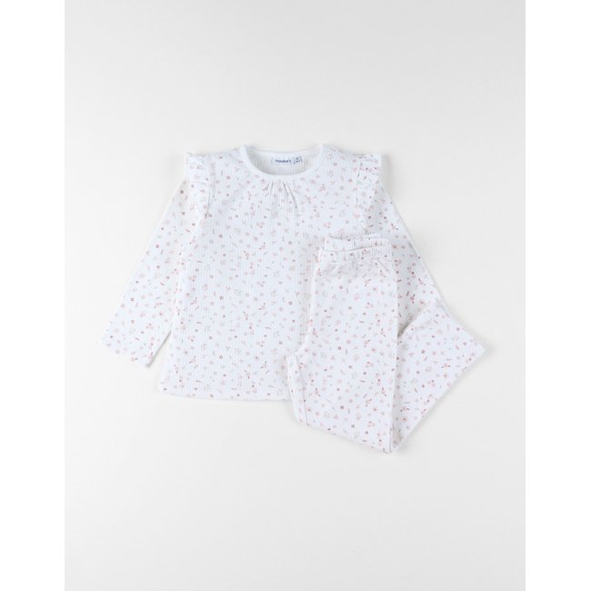 Pyjama, pointelle Jersey blanc <span itemprop=