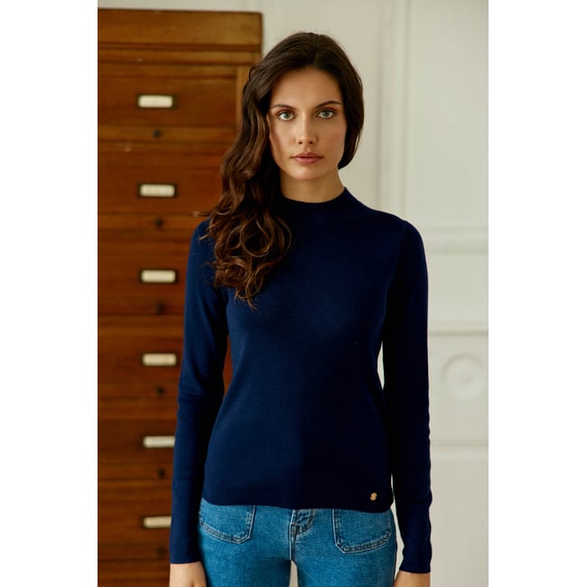 Pull col cheminé uni MARIONA - LA PETITE ETOILE