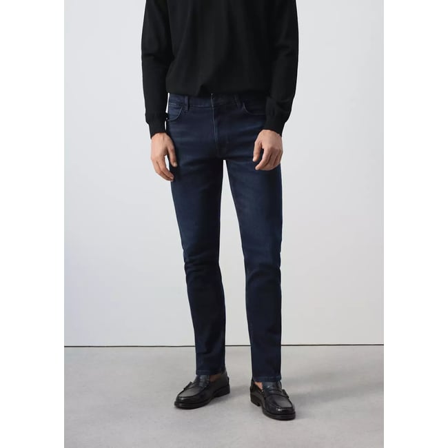 Jean Patrick slim fit Ultra Soft Touch bleu foncé intense <span itemprop=