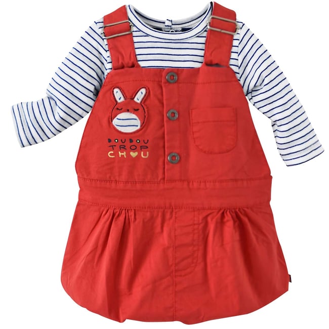 T shirt et robe a bretelles theme ibiscus rouge <span itemprop=