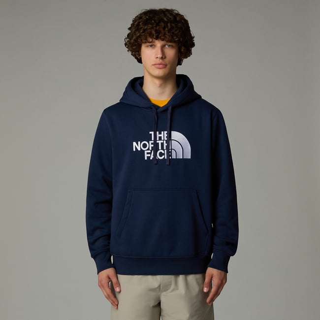 Pull à Capuche Vintage TNF (The North Face) - Blanc Avec Logo Bleu - Taille M - Coton Polaire - Neuf étiqueté