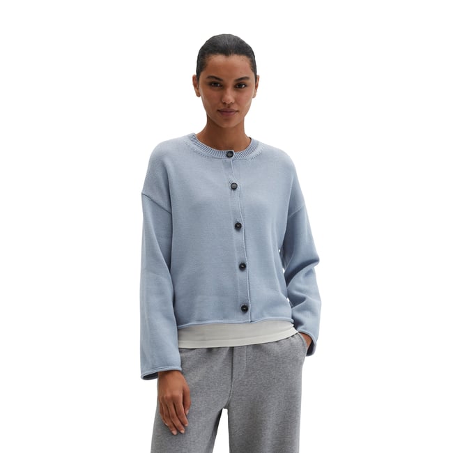 Cardigan oversized à col en V DfC en fil de coton organique - MARC O'POLO