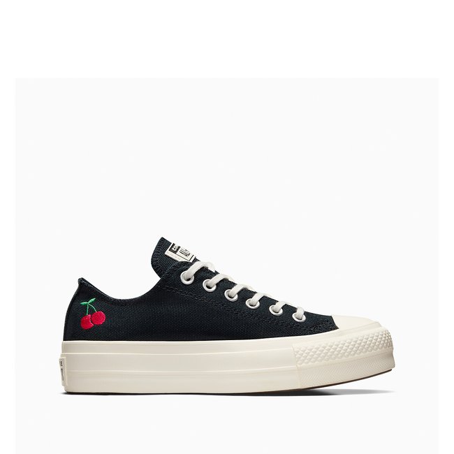 Chuck taylor all star lift cherry on canvas trainers black Converse La Redoute