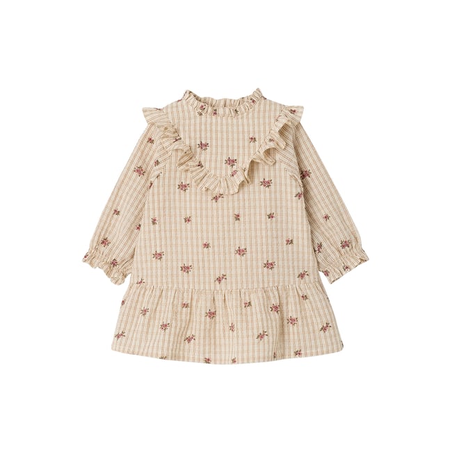 Robe manches longues écru <span itemprop=