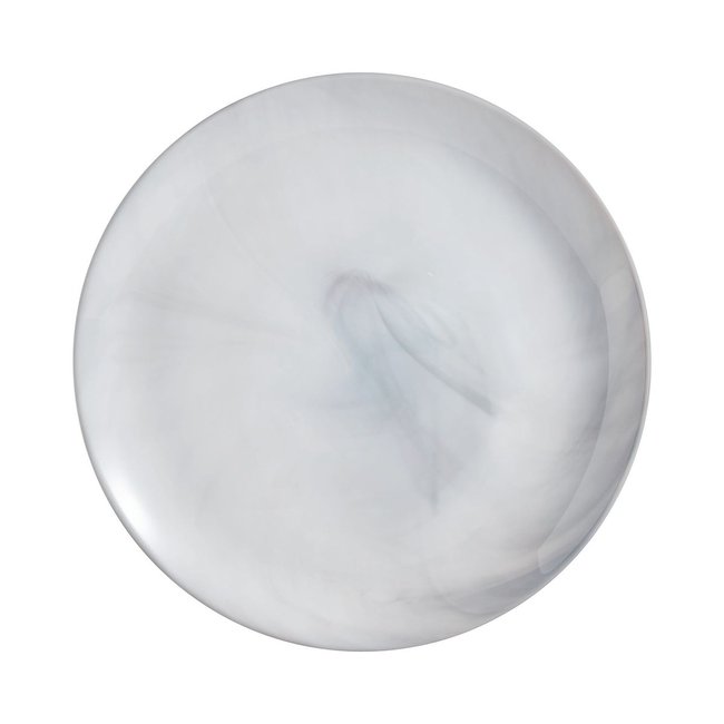 6 assiettes plates grises effet marbré 25cm Couleur gris <span itemprop=
