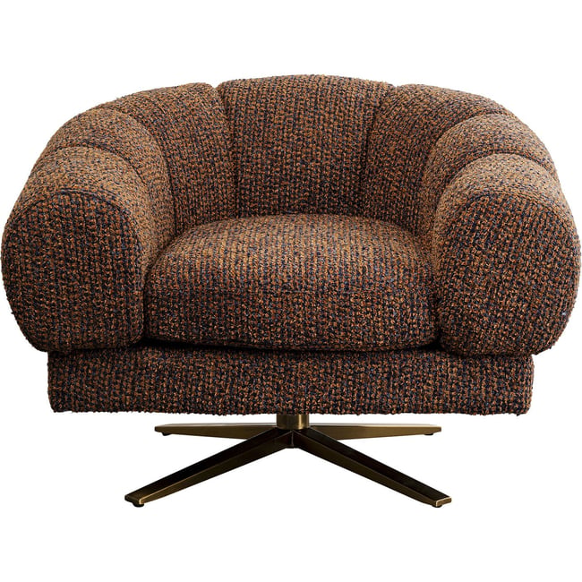 Fauteuil pivotant en polyester tressé, JANNO - KARE DESIGN
