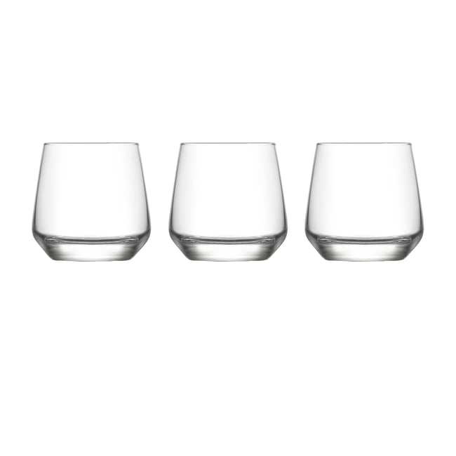 Lot de 3 gobelets en verre 34cl, FLORENCE Couleur transparent <span itemprop=