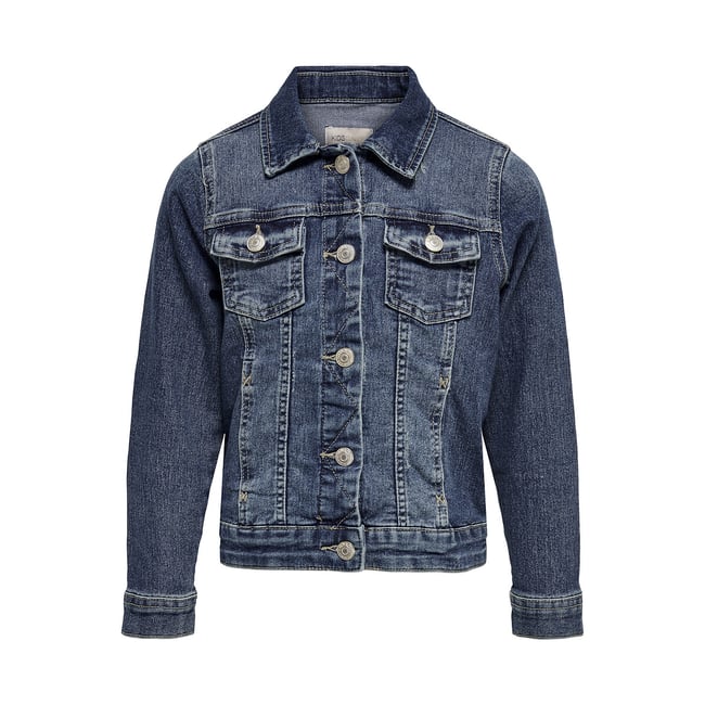 Veste en jean bleu jean <span itemprop=