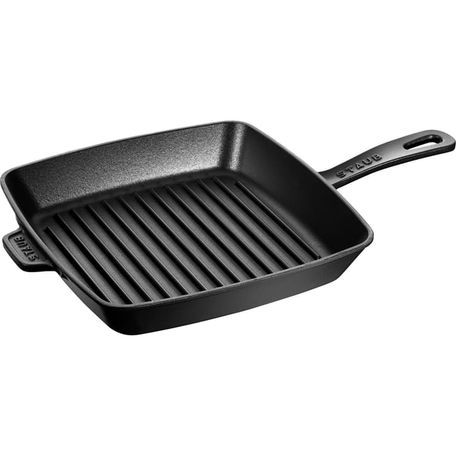 Gril Américain 26 cm, Fonte, Noir mat noir mat <span itemprop=