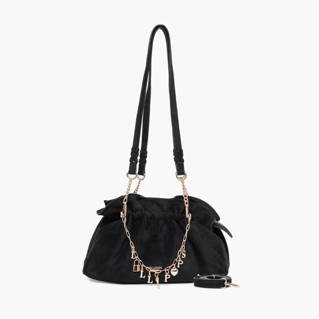 Sac porté épaule M  Teana noir,doré <span itemprop=