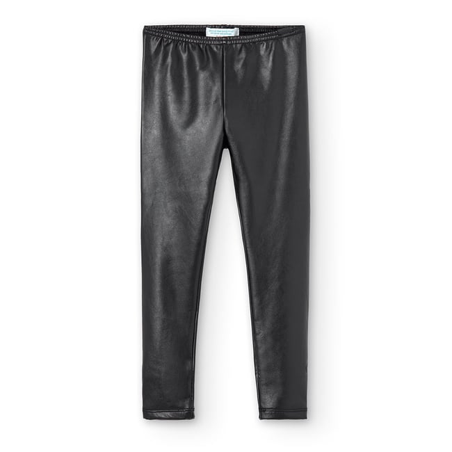 Legging simili cuir noir <span itemprop=