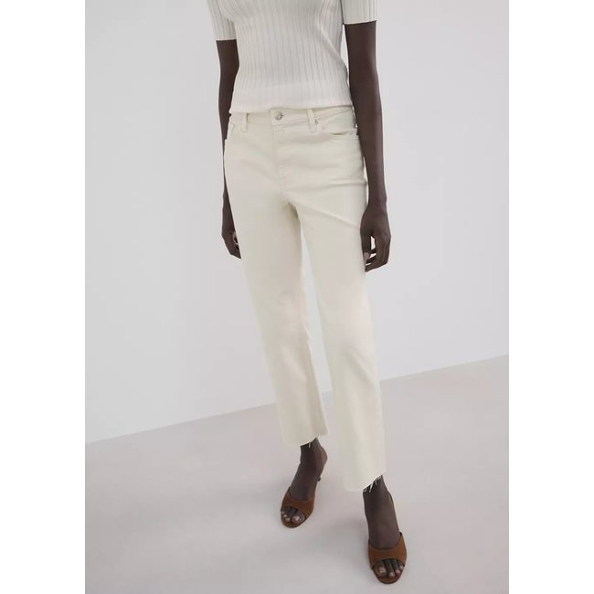 Jean Sienna flare crop écru <span itemprop=