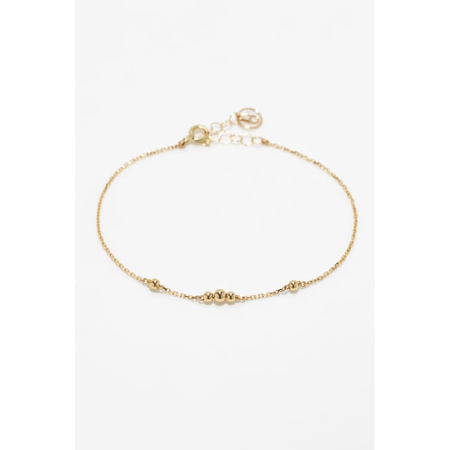 Bracelet Jade - Or 750‰ or <span itemprop=