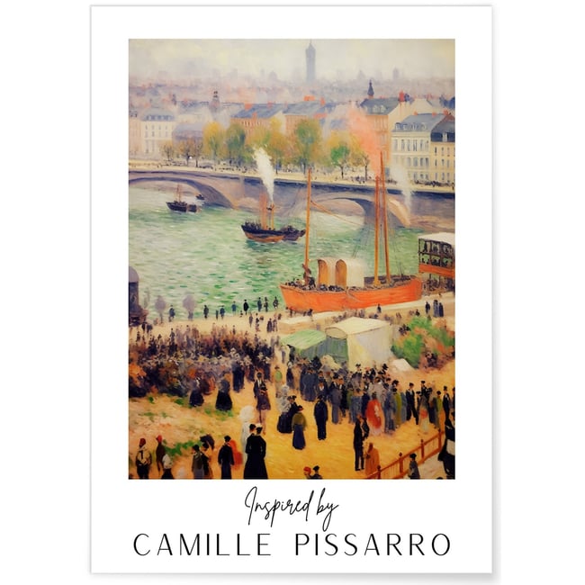 Affiche Camille Pissarro n°10 Couleur blanc <span itemprop=