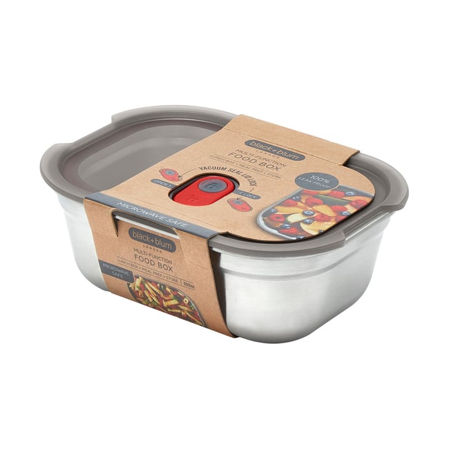 Boite repas 3 en 1 taille s en acier inoxydable micro ondable - BLACK + BLUM