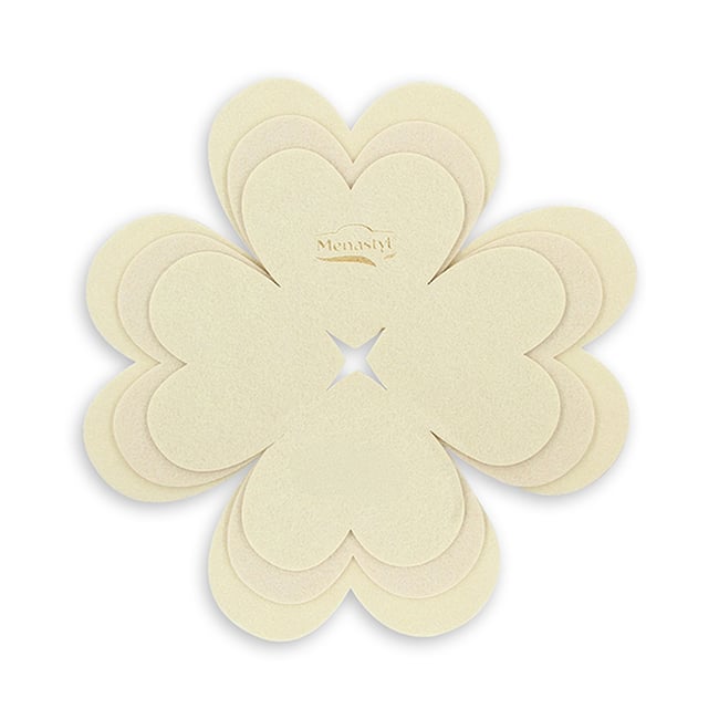 Lot de 3 intercalaires de cuisson 24/28/32 cm en feutrine beige <span itemprop=
