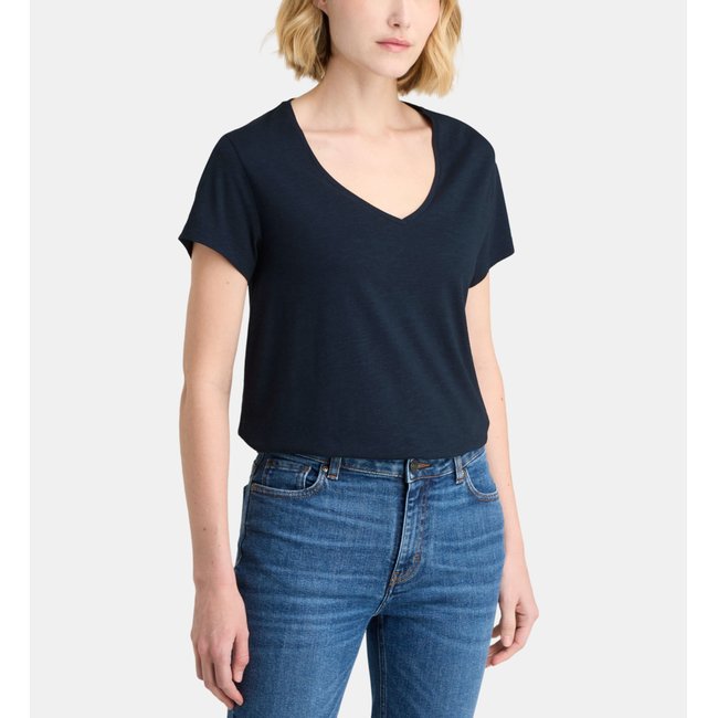 T-shirt noris v droit en coton mélangé - GALERIES LAFAYETTE
