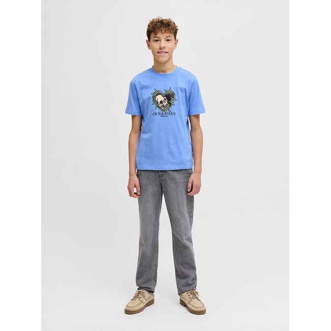 T-shirt a maniche corte, disegno scheletro - JACK & JONES JUNIOR