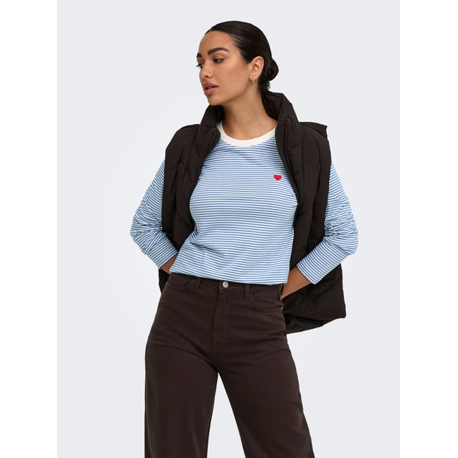 Top bleue - ebb and flow <span itemprop=