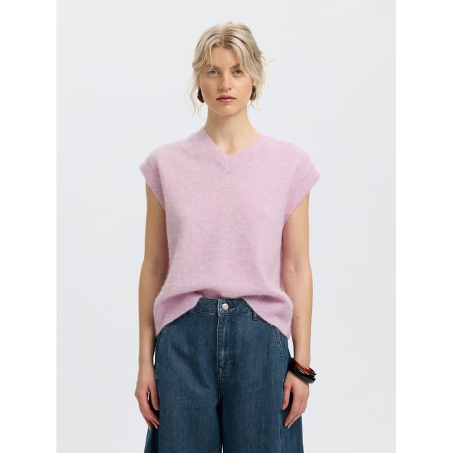 Gilet Tricoté violet - winsome orchid1 <span itemprop=