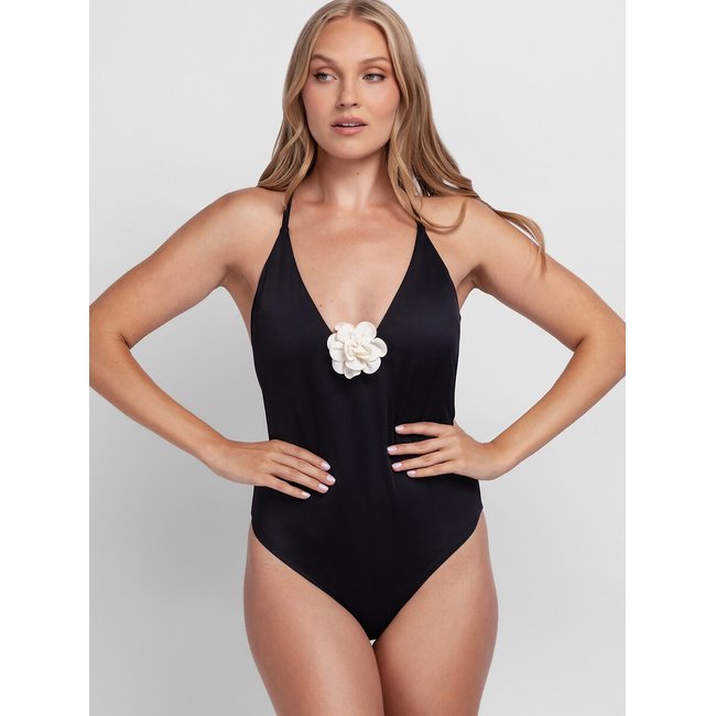 Maillot de bain 1 pièce Baiga noir <span itemprop=