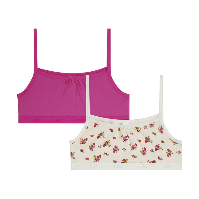 Lot de 2 Brassières fille Les Pockets Coton Kids - DIM
