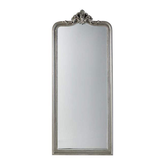 80x190cm Cowan Classic Leaner Mirror, silver-coloured, ÉDITÉ