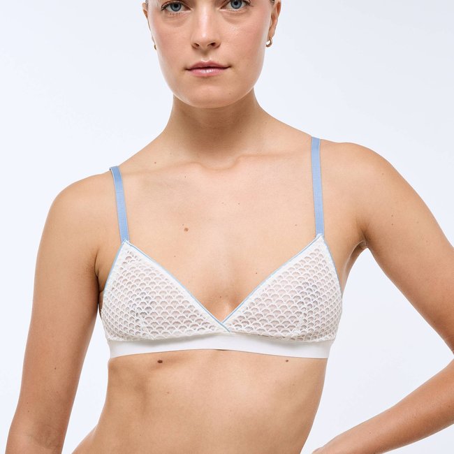 Soutien-gorge triangle NINON en dentelle - MONOPRIX